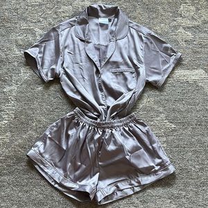 Women’s Plum Pretty Sugar Satin Pajamas Set - Small